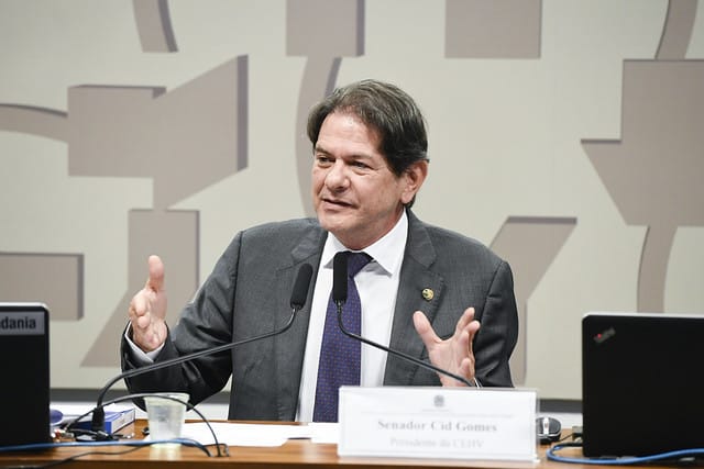 O Senador Cid Gomes é presidente da Comissão Especial do Hidrogênio Verde.