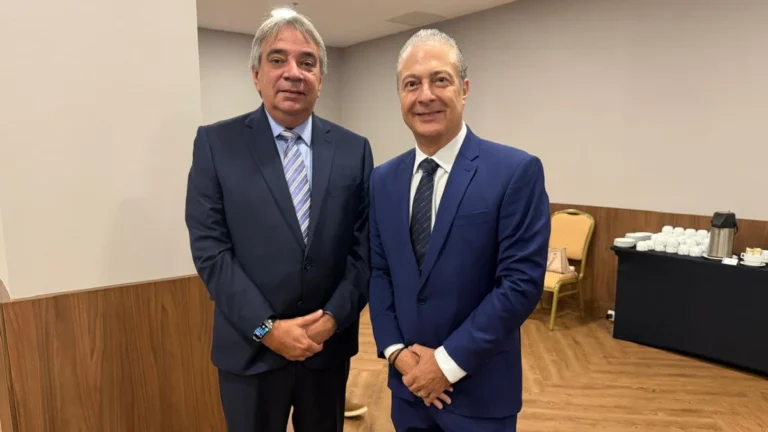 Carlos Gualter Lucena - Presidente do Sindesp-CE e Vice-Presidente eleito da Fenavist e Flávio Sandrini - Presidente Eleito da Fenavist