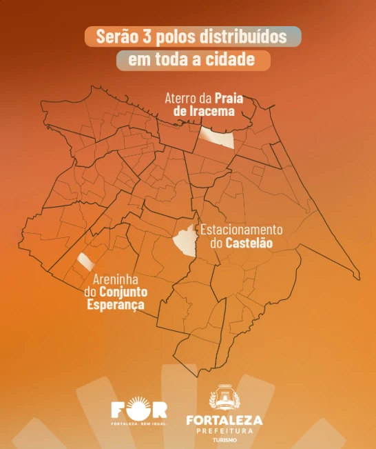 A expectativa é reunir 2,7 milhões de pessoas nos três polos.